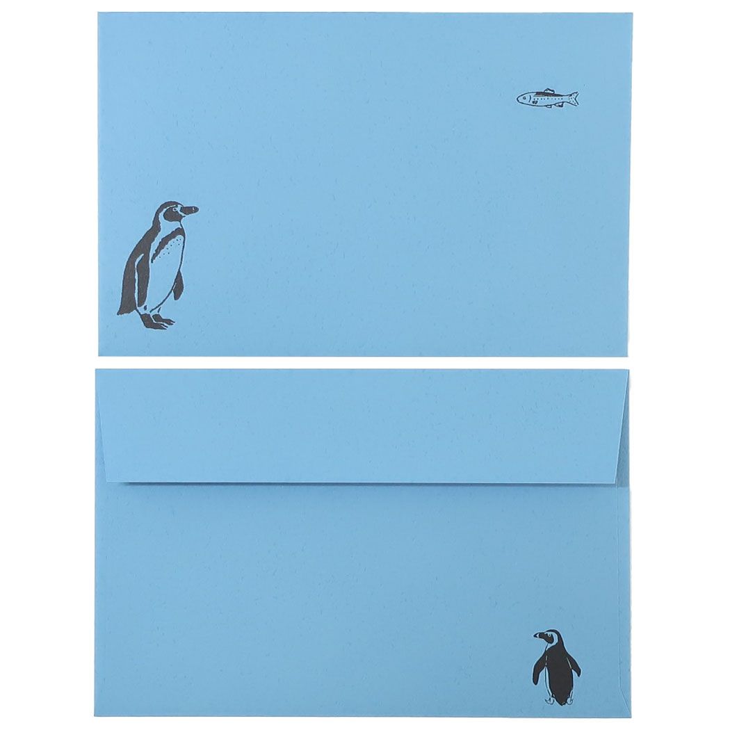 手紙セット Animal Series レターセット ペンギン アニマル Green Flash