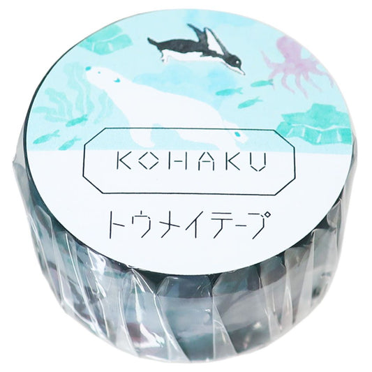 20mm トウメイテープ コハク KOHAKU マスキングテープ Green Flash polar プレゼント 男の子 女の子 ギフ