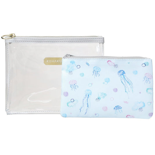 コスメポーチ コハク KOHAKU トウメイセットポーチ jellyfish 小物入れ プレゼント 男の子 女の子 ギフト
