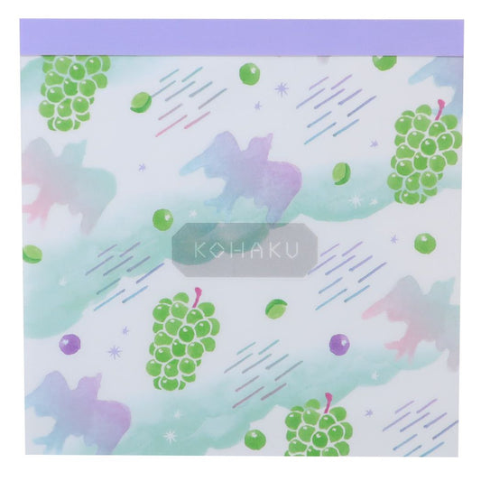 メモパッド スクエア コハク KOHAKU メモ帳 Green Flash マスカット