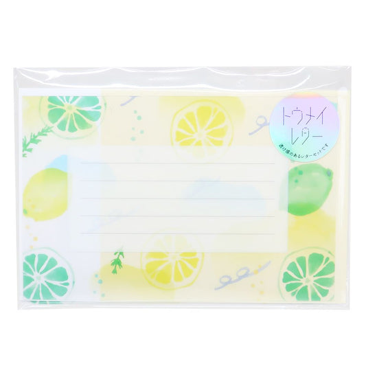 レターセット コハク KOHAKU トウメイレターセット レモン Green Flash