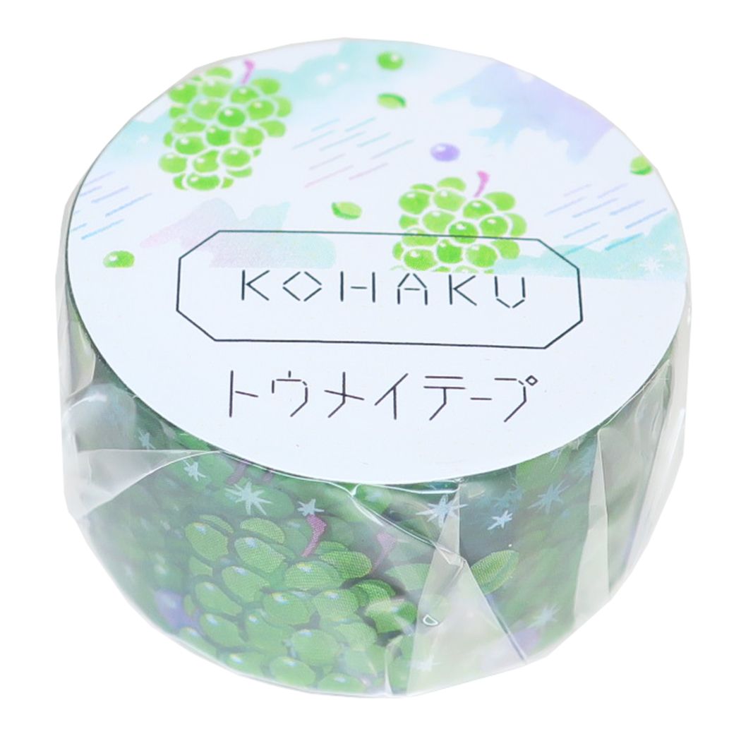 マスキングテープ コハク KOHAKU 20mmトウメイテープ マスカット