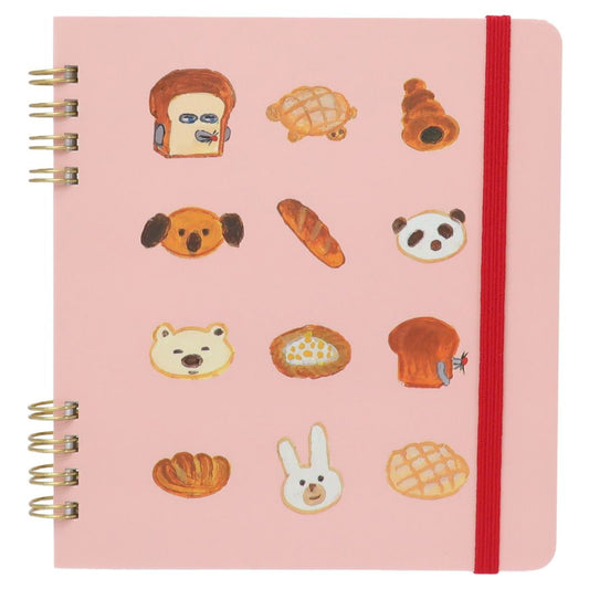 ノート パンどろぼう リング ノート・スクエア パンがずらり かわいい 文具