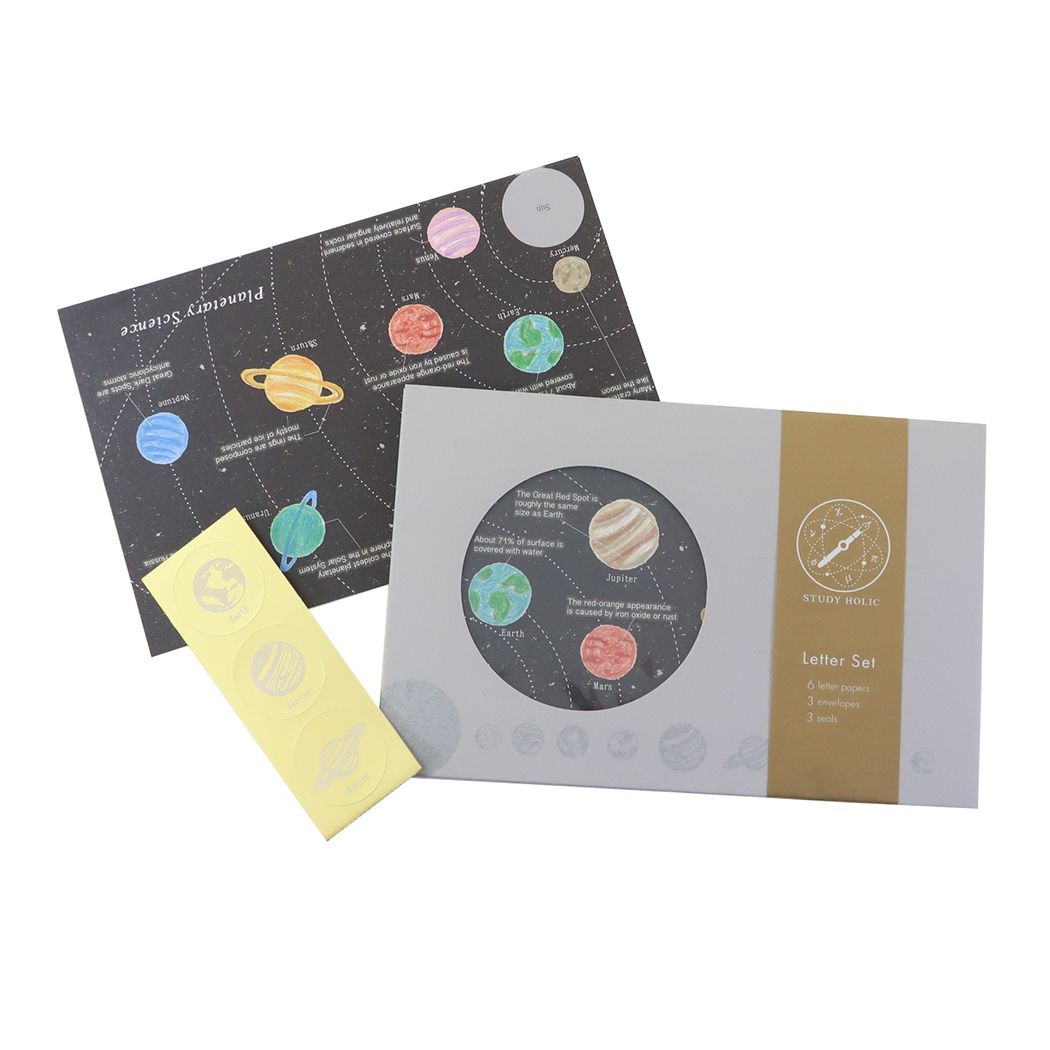 手紙セット STUDY HOLIC レターセット Green Flash 惑星科学