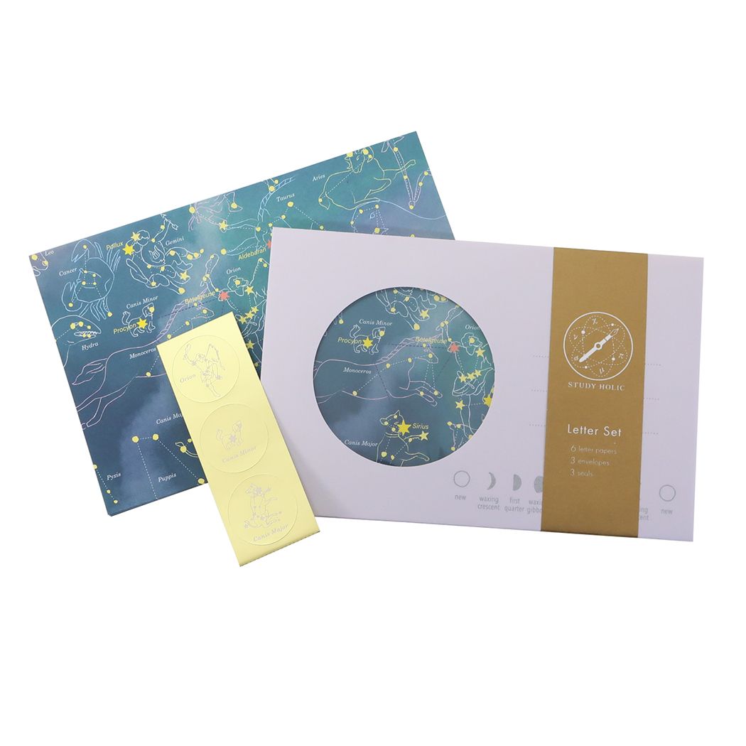 レターセット STUDY HOLIC 手紙セット 天文学 便箋＆封筒