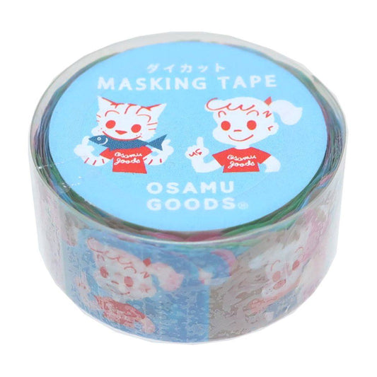 オサムグッズ ダイカットマステ18W 18mmマステ Osamu Goods マスキングテープ キャラクター レトロ