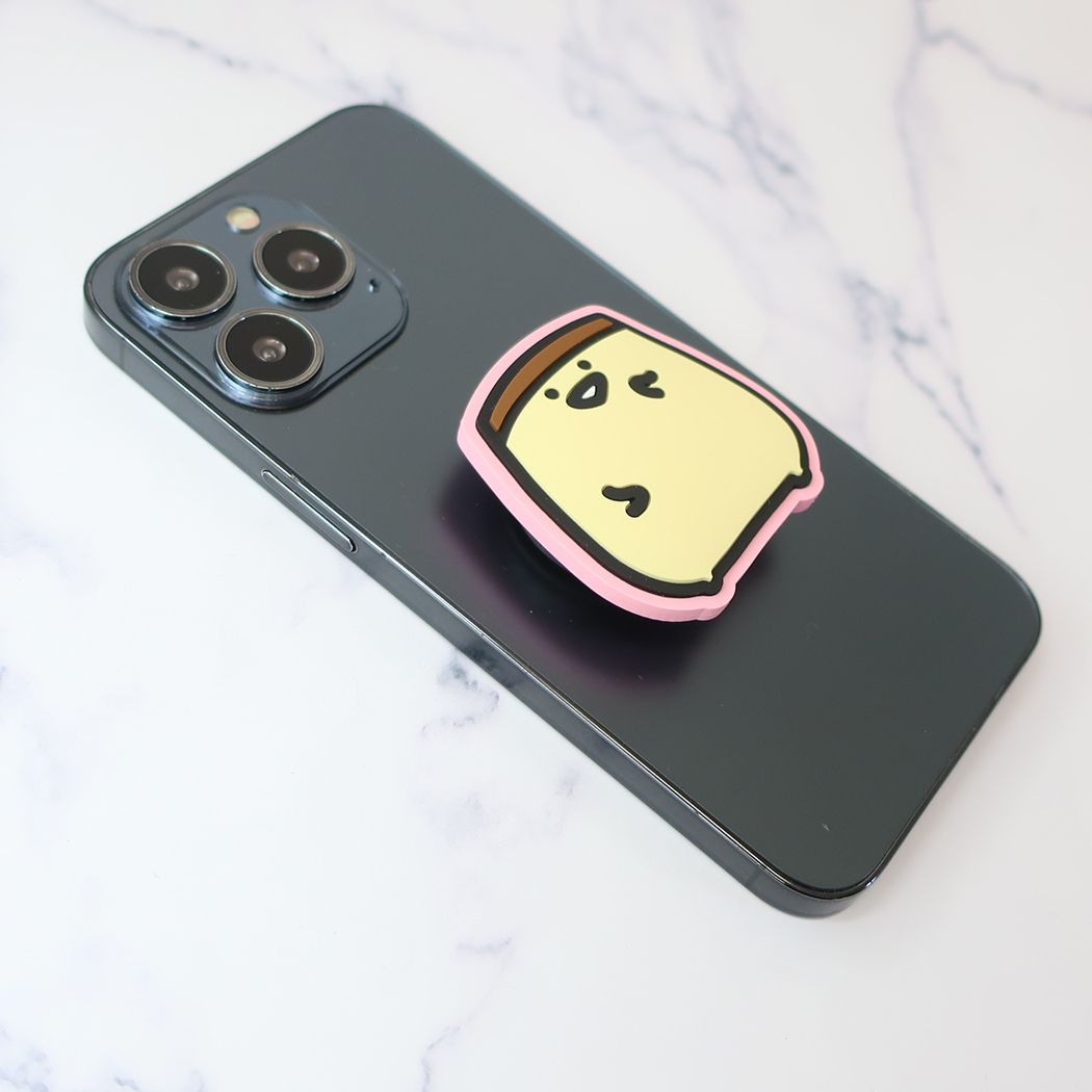 スマホアクセ お文具といっしょ ダイカットソフトPOCOPOCO ポコポコ プリンさん スマホスタンド