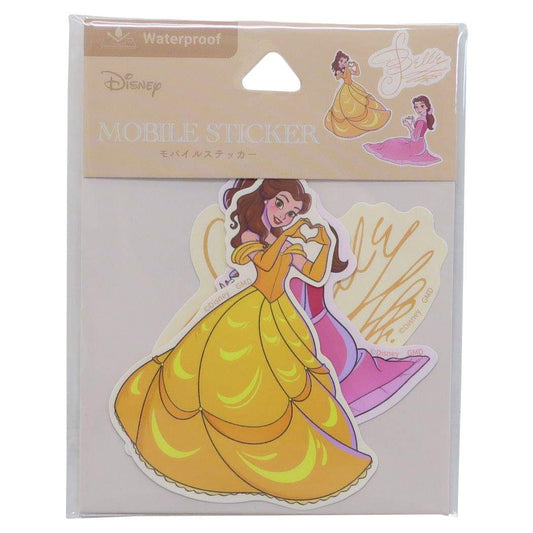 ベル モバイルステッカー ダイカットシール ディズニープリンセス キャラクター