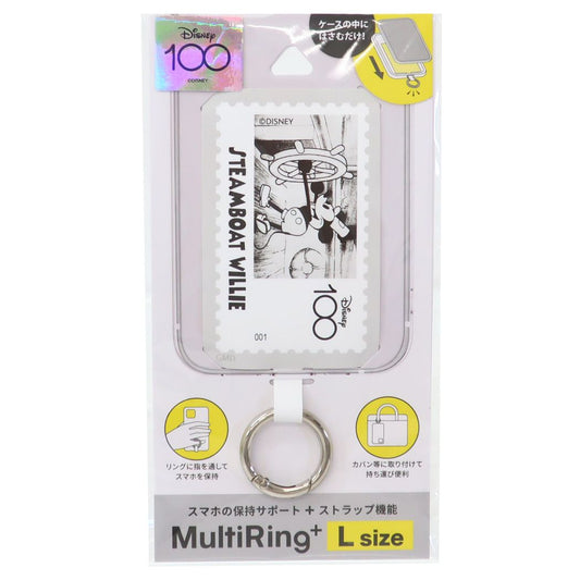 ミッキーマウス マルチリングプラス スマホアクセ Lサイズ ディズニー キャラクター