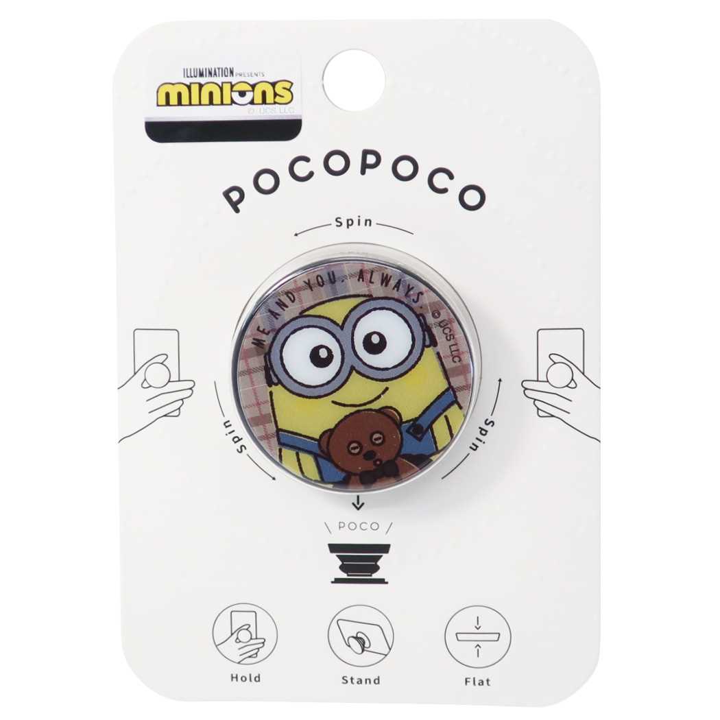 ミニオンズ pocopoco ポコポコ スマホアクセ ボブ＆ティム ユニバーサル映画 キャラクター プレゼント 男の子 女の子 ギフト