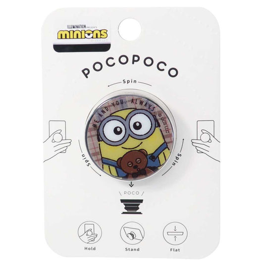 ミニオンズ pocopoco ポコポコ スマホアクセ ボブ＆ティム ユニバーサル映画 キャラクター プレゼント 男の子 女の子 ギフト