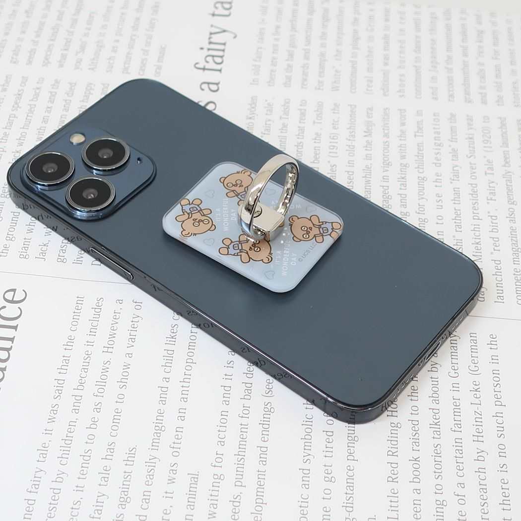 ミニオンズ グッズ スマホアクセ キャラクター マルチリング オーバーオール