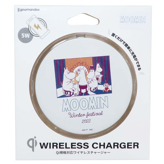 ムーミン キャラクター ワイヤレス充電器 Qiワイヤレスチャージャー 暖炉 プレゼント 男の子 女の子 ギフト