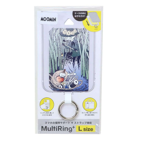 ムーミン 北欧 キャラクター スマホアクセ マルチリングプラス Lサイズ リトルミイとスナフキン