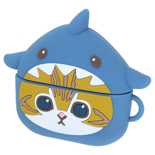 モフサンド mofusand キャラクター エアーポッズプロケース AirPods Pro 第2世代 対応 シリコンケース サメにゃん