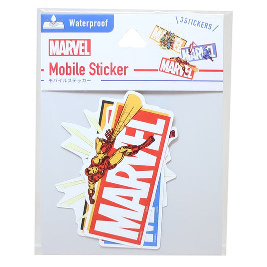 アベンジャーズ キャラクター ダイカットシール モバイルステッカー ロゴ MARVEL