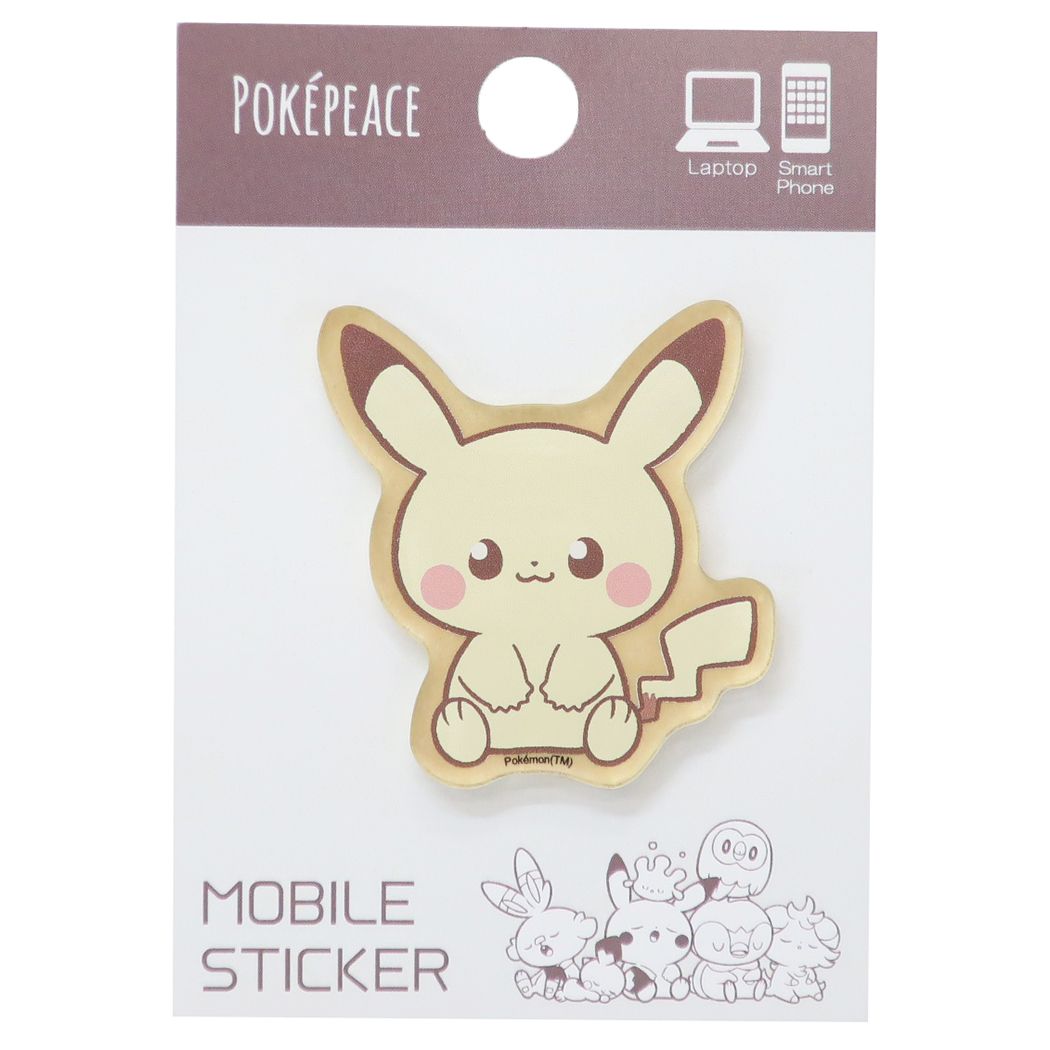 ポケットモンスター グッズ スマホアクセ ポケモン キャラクター モバイルステッカー ポケピース プレゼント 男の子 女の子 ギフト