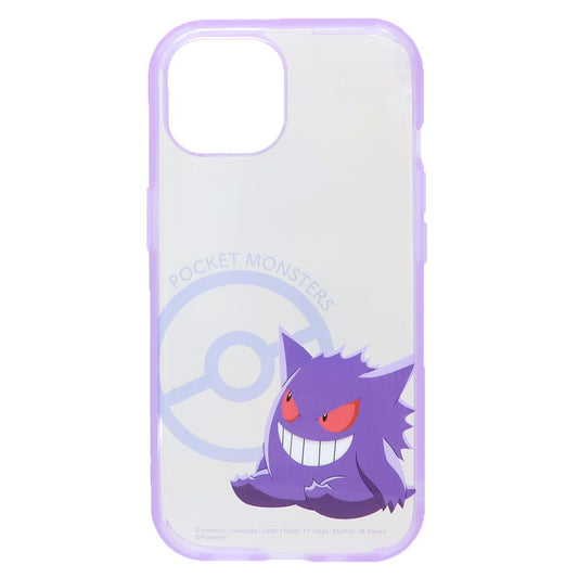 ポケットモンスター ポケモン キャラクター iPhone15 IIIIfit Clear 2023 iPhone 6.1 inch 2 LENS model/14/13対応ケース ゲンガー iPhone15/14/13