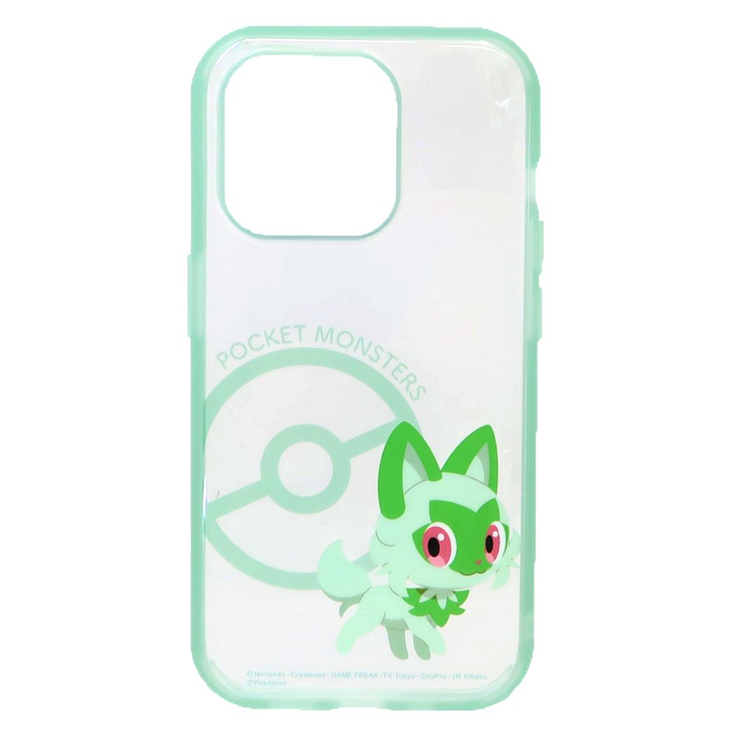 ポケットモンスター iPhone15 IIIIfit Clear 2023 iPhone 6.1 inch 3 LENS model対応ケース ニャオハ iPhone15Pro ポケモン グルマンディーズ