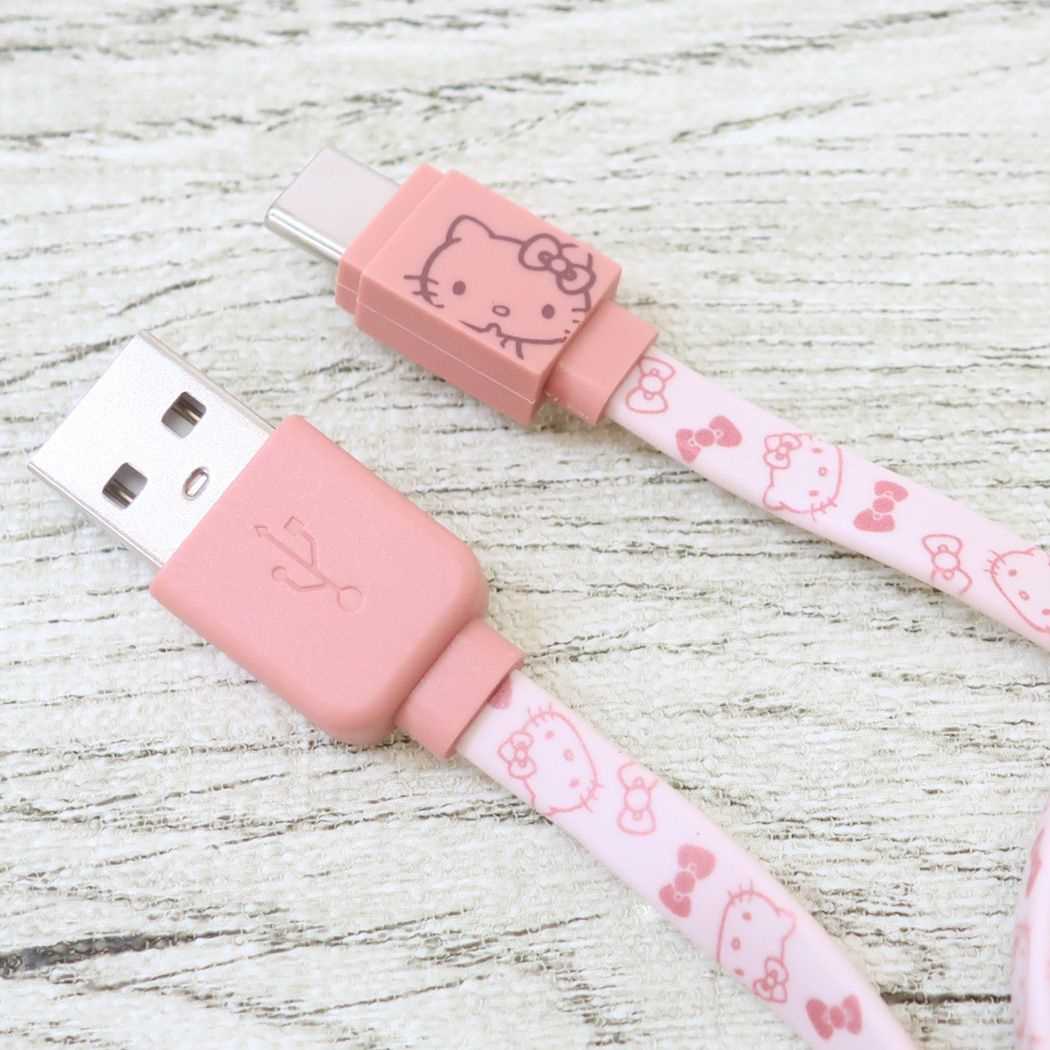 ハローキティ USB Type-C 対応 同期＆充電ケーブル 1.2m 充電ケーブル サンリオ キャラクター