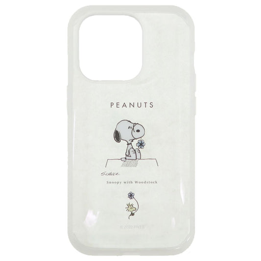 スヌーピー アイフォン14プロ 13プロ プロテクトカバー llllfit Clear iPhone14Pro 13Proケース SNOOPY ピーナ