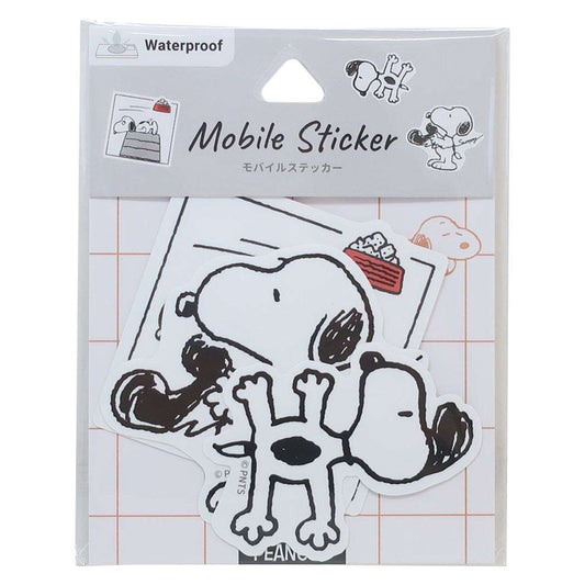 スヌーピー ピーナッツ キャラクター ダイカットシール モバイルステッカー