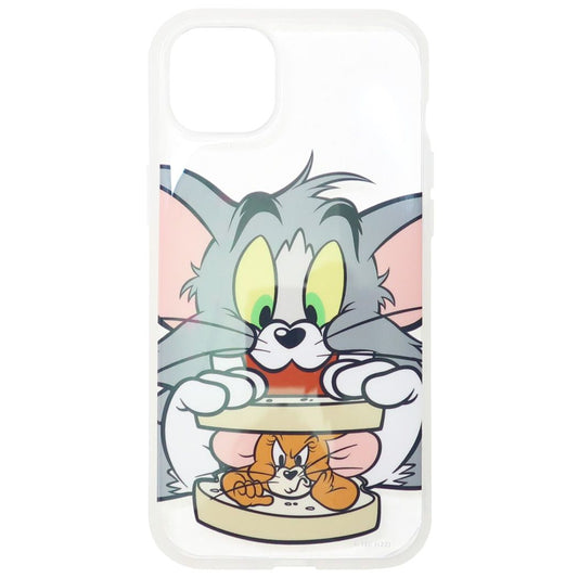 トムとジェリー iPhone14Plusケース アイフォン14プラス プロテクトカバー llllfit Clear サンドイッチ ワーナーブラザース