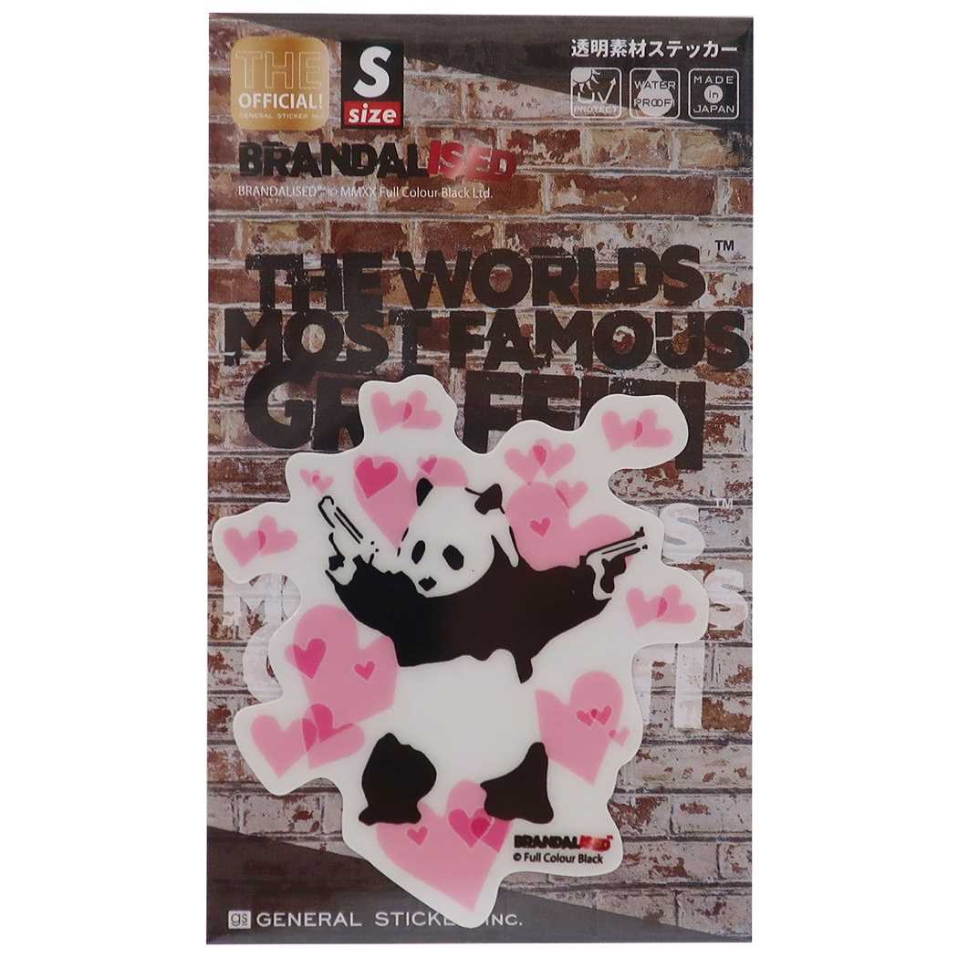 バンクシー Banksy グッズ ビッグ シール ダイカット クリア ステッカー PANDA Guns ゼネラルステッカー プレゼント