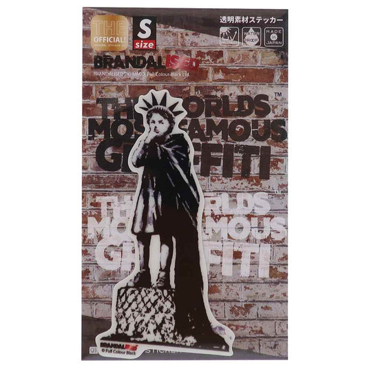 バンクシー ビッグ シール ダイカット クリア ステッカー Liberty Girl Banksy グッズ オフィシャル プレゼント