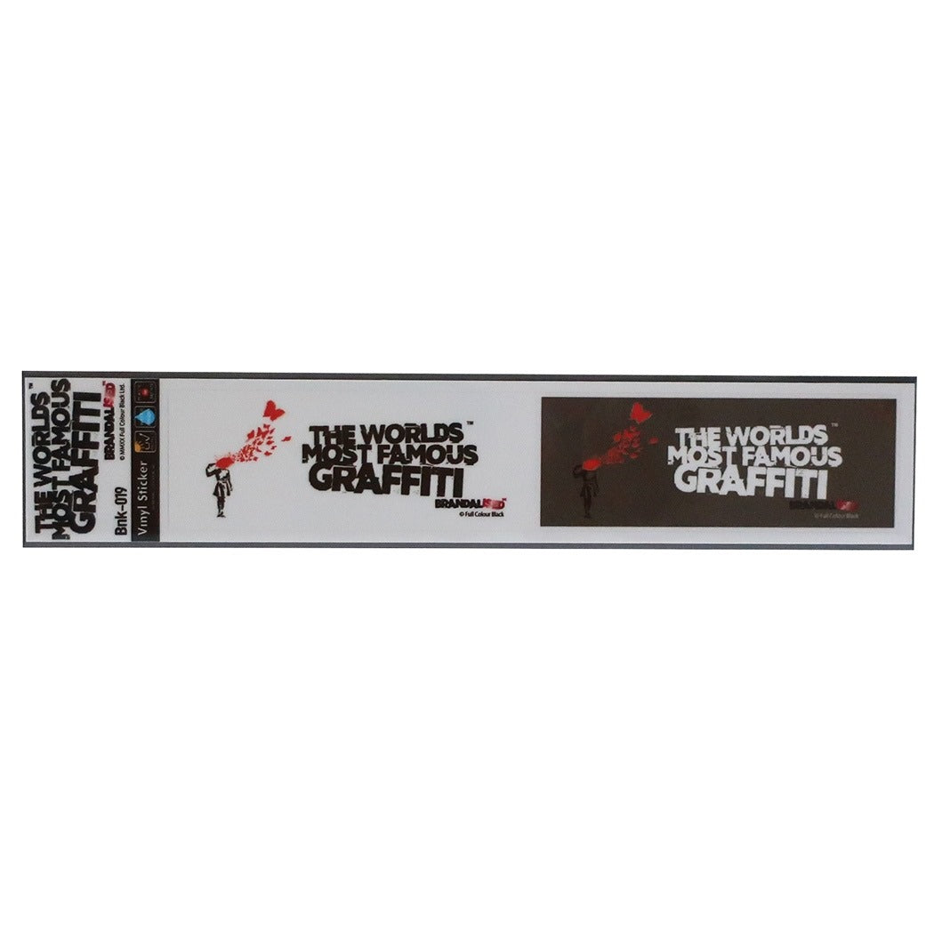 バンクシー ビッグ シール ミシン目カット 2pcs ステッカー Butterfly Sucide Banksy グッズ プレゼント