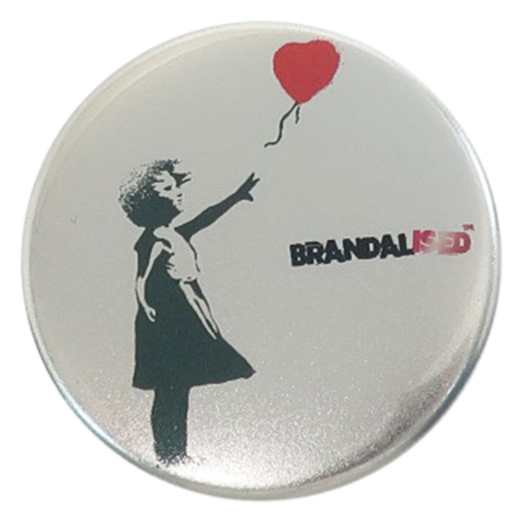 缶バッジ バンクシー 44mm カンバッジ Banksy Balloon Girl コレクション雑貨 ART オフィシャル プレゼント