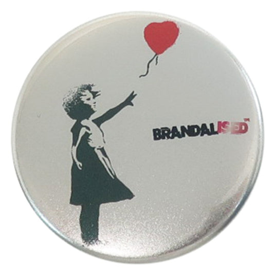 缶バッジ バンクシー 44mm カンバッジ Banksy Balloon Girl コレクション雑貨 ART オフィシャル プレゼント