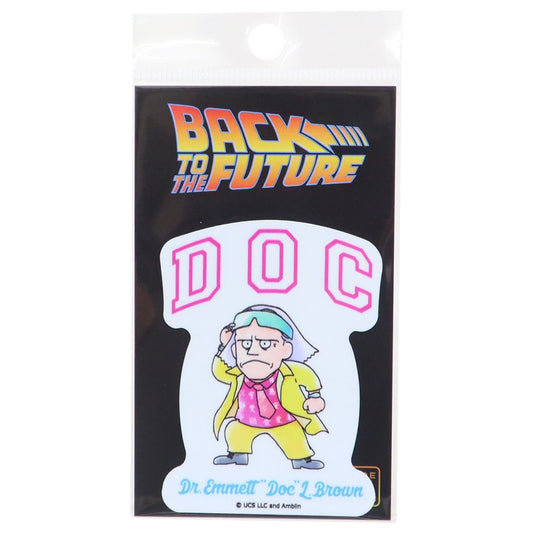 ダイカットシール バックトゥザフューチャー ダイカットステッカー ビニールステッカー イラスト DOC
