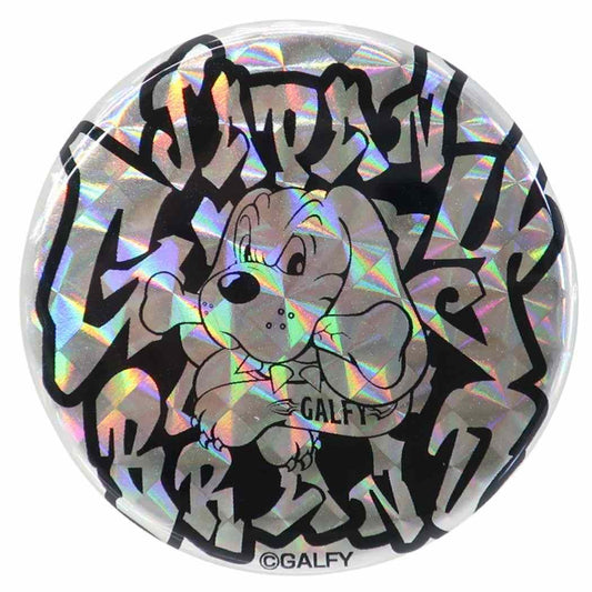 缶バッジ キャラクター GALFY ガルフィー 44mm カンバッジ ホログラム プレゼント 男の子 女の子 ギフト