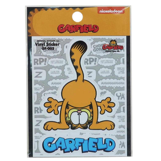 ガーフィールド ハーフカット ステッカー ステッカー 逆さま EXPRESSION GARFIELD キャラクター グッズ プレゼント