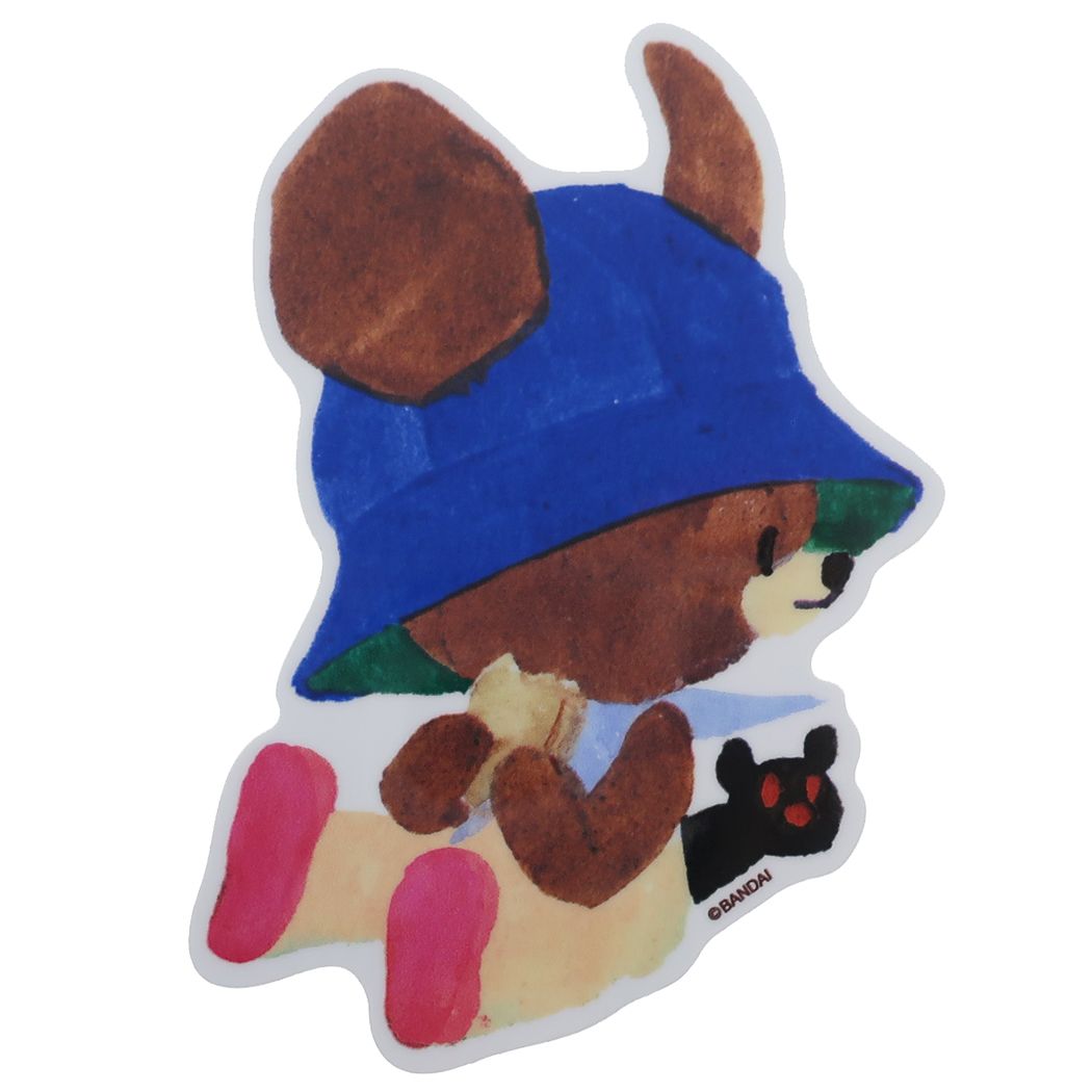 くまのがっこう ダイカット ビニール ステッカー ステッカー 防水 おすわり 絵本キャラクター グッズ プレゼント 男の子 女の子 ギ
