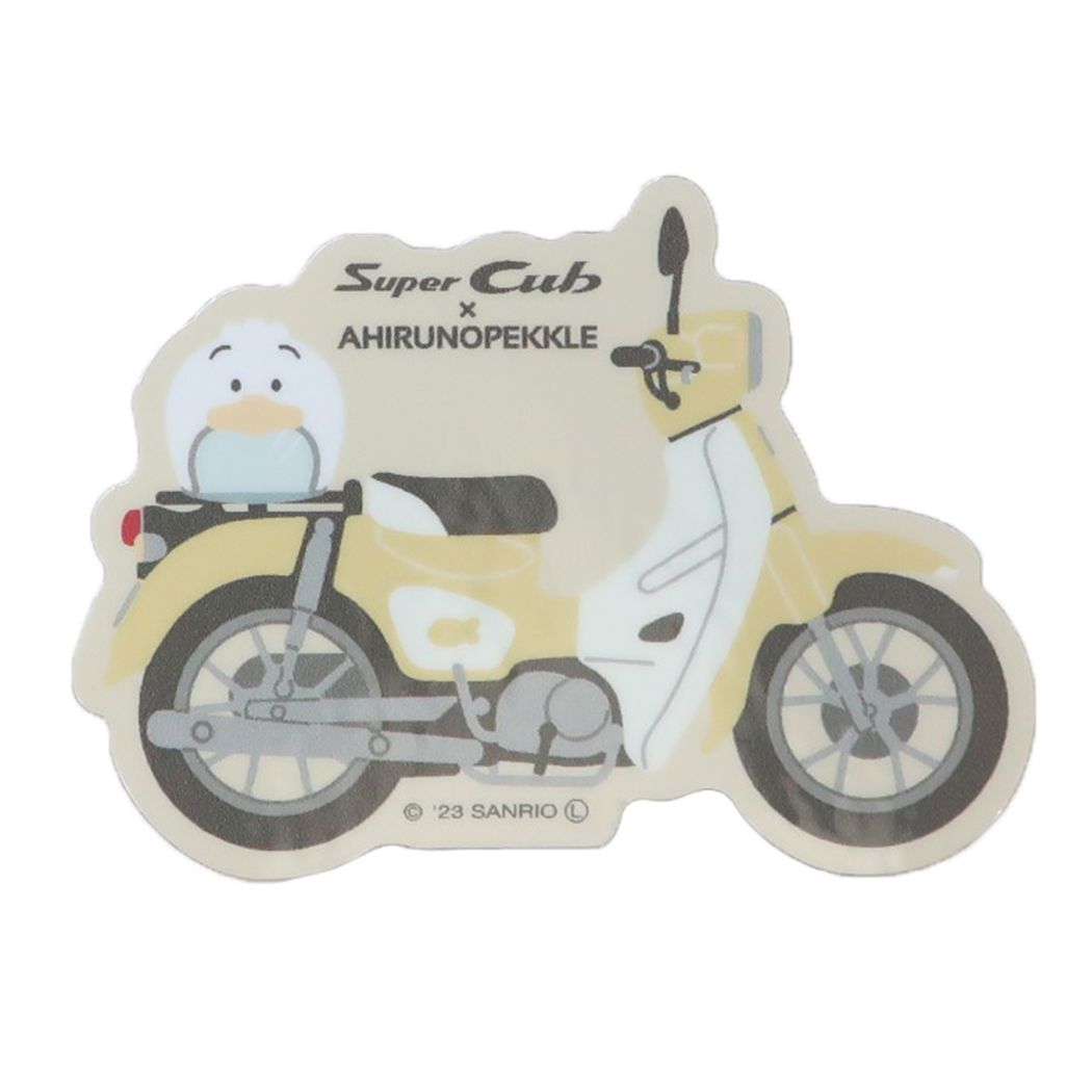 ビニールシール はぴだんぶい SuperCub×HAPIDANBUI ダイカットステッカー あひるのペックル サンリオ ゼネラルステッカー