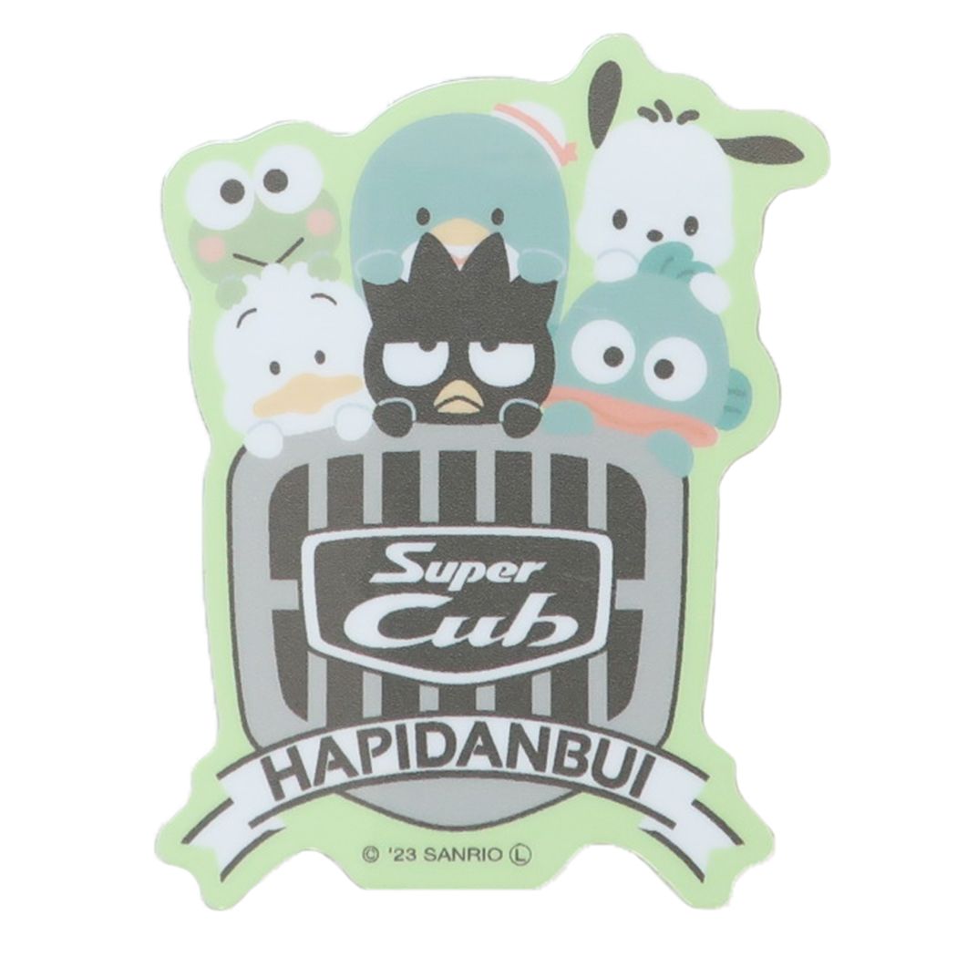 SuperCub×HAPIDANBUI ダイカットステッカー はぴだんぶい ビニールシール サンリオ ゼネラルステッカー 集合