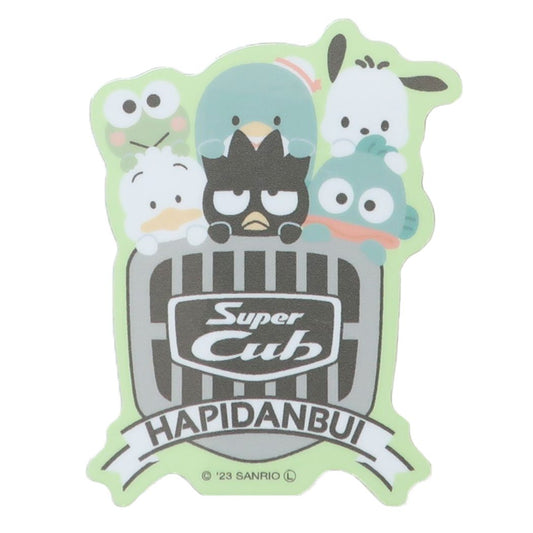 SuperCub×HAPIDANBUI ダイカットステッカー はぴだんぶい ビニールシール サンリオ ゼネラルステッカー 集合