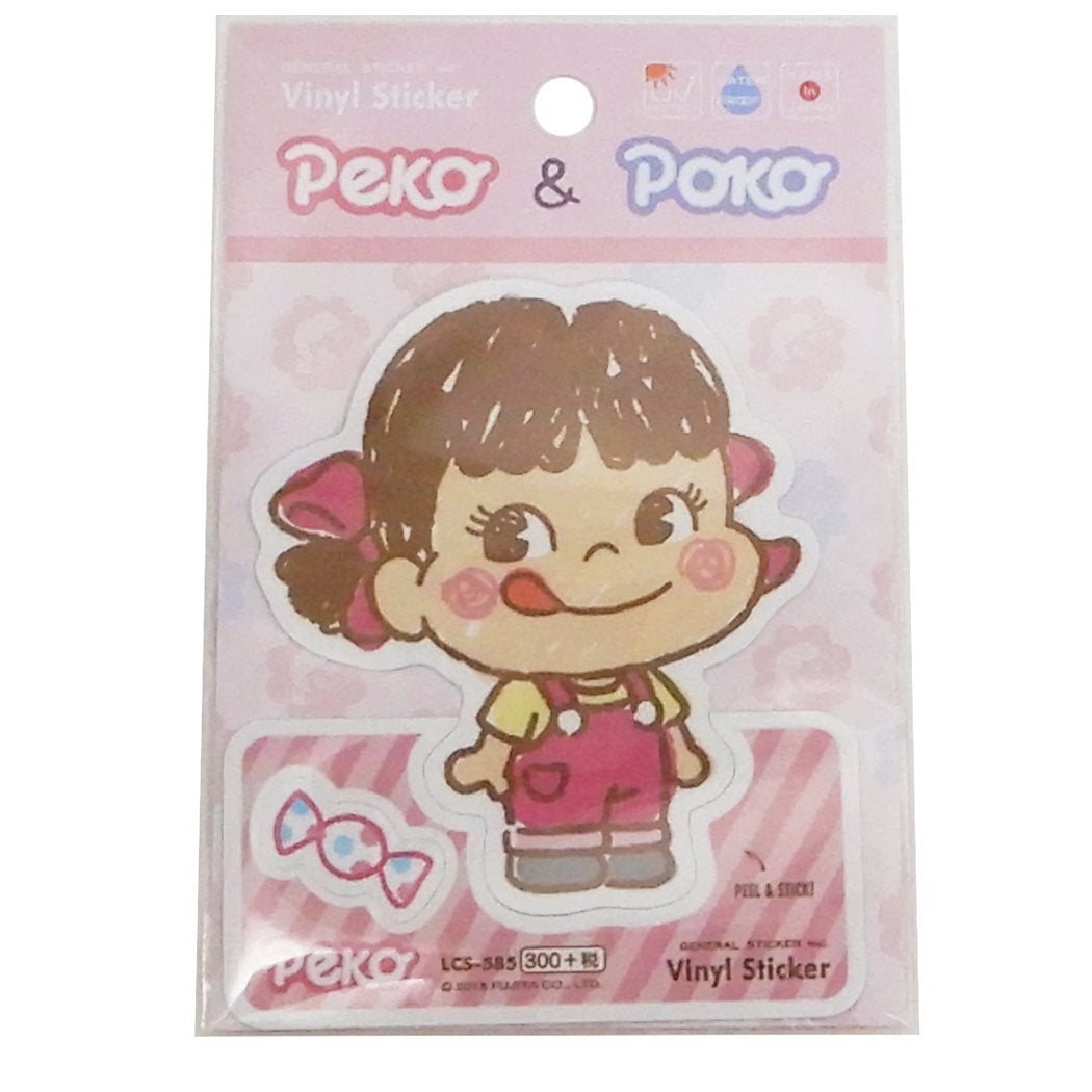 不二家のミルキー ステッカー ビニールステッカー ペコちゃん ゼネラルステッカー デコシール プレゼント 男の子 女の子 ギフト