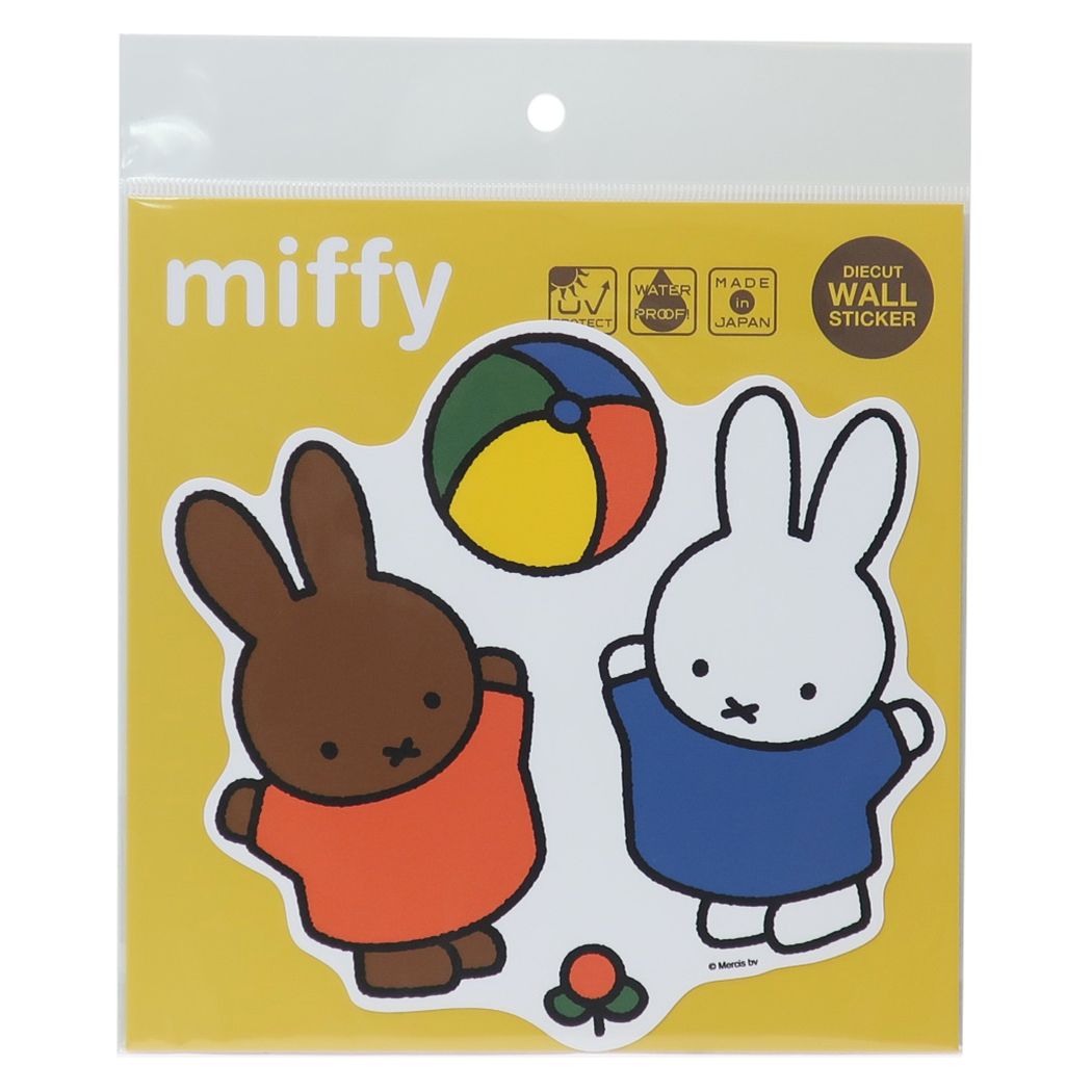 ホームデコシール ミッフィー ダイカット ウォールステッカー ディックブルーナ ミッフィー＆メラニー 壁DECOインテリアステッカー 絵本キャラクター