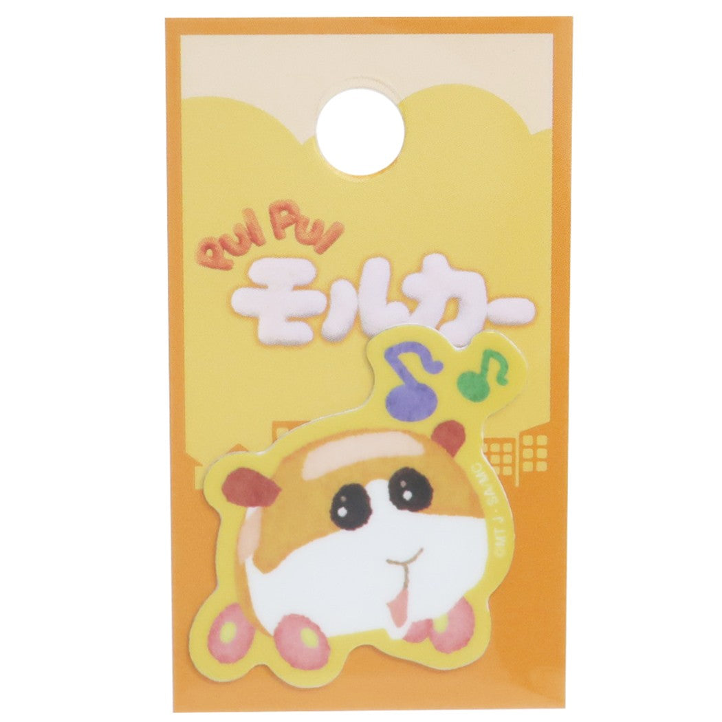 PUI PUI モルカー ミニシール ダイカット イラスト ステッカー ポテト 音符 プイプイモルカー ゼネラルステッカー 耐水耐光 プレゼ