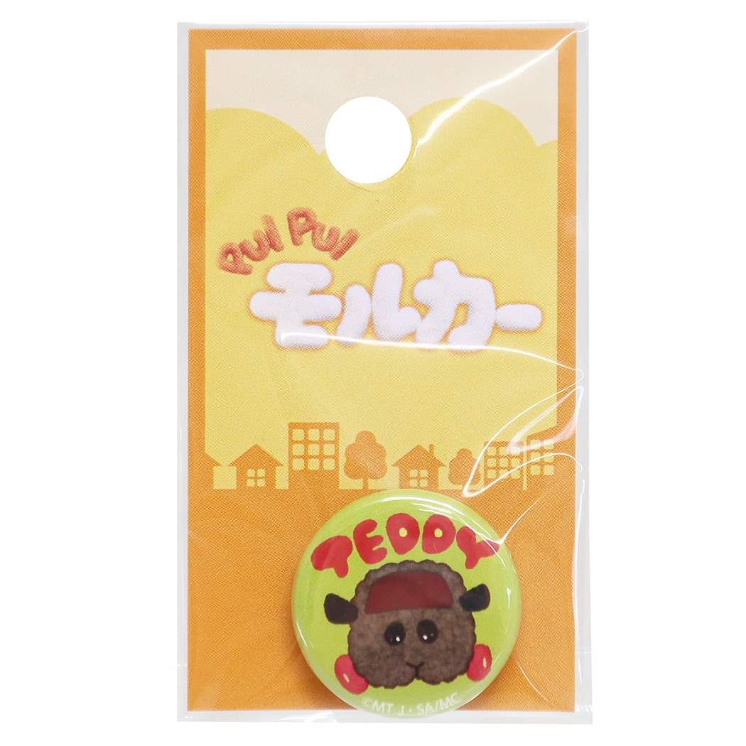 缶バッジ PUI PUI モルカー 22mm 豆 カンバッジ テディ コレクション雑貨 プレゼント 男の子 女の子 ギフト