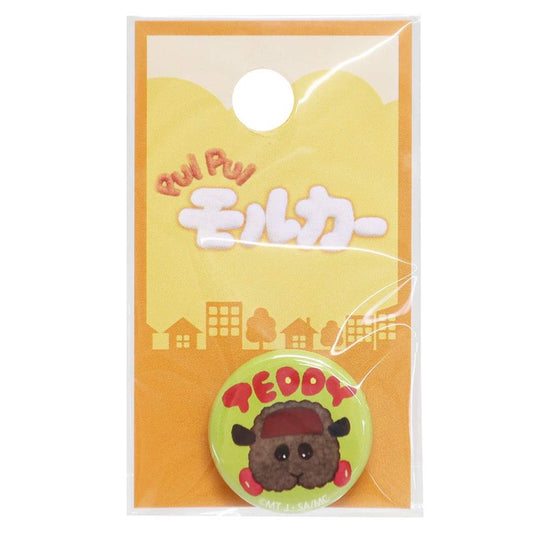 缶バッジ PUI PUI モルカー 22mm 豆 カンバッジ テディ コレクション雑貨 プレゼント 男の子 女の子 ギフト
