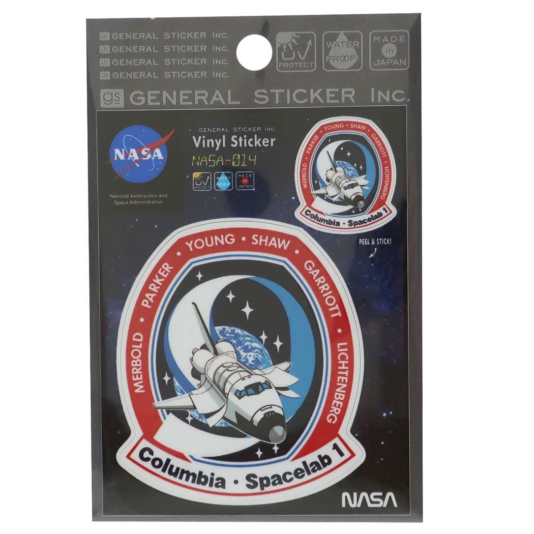 ビニール ステッカー グッズ ビッグ シール NASA ナサ014 ゼネラルステッカー プレゼント 男の子 女の子 ギフト