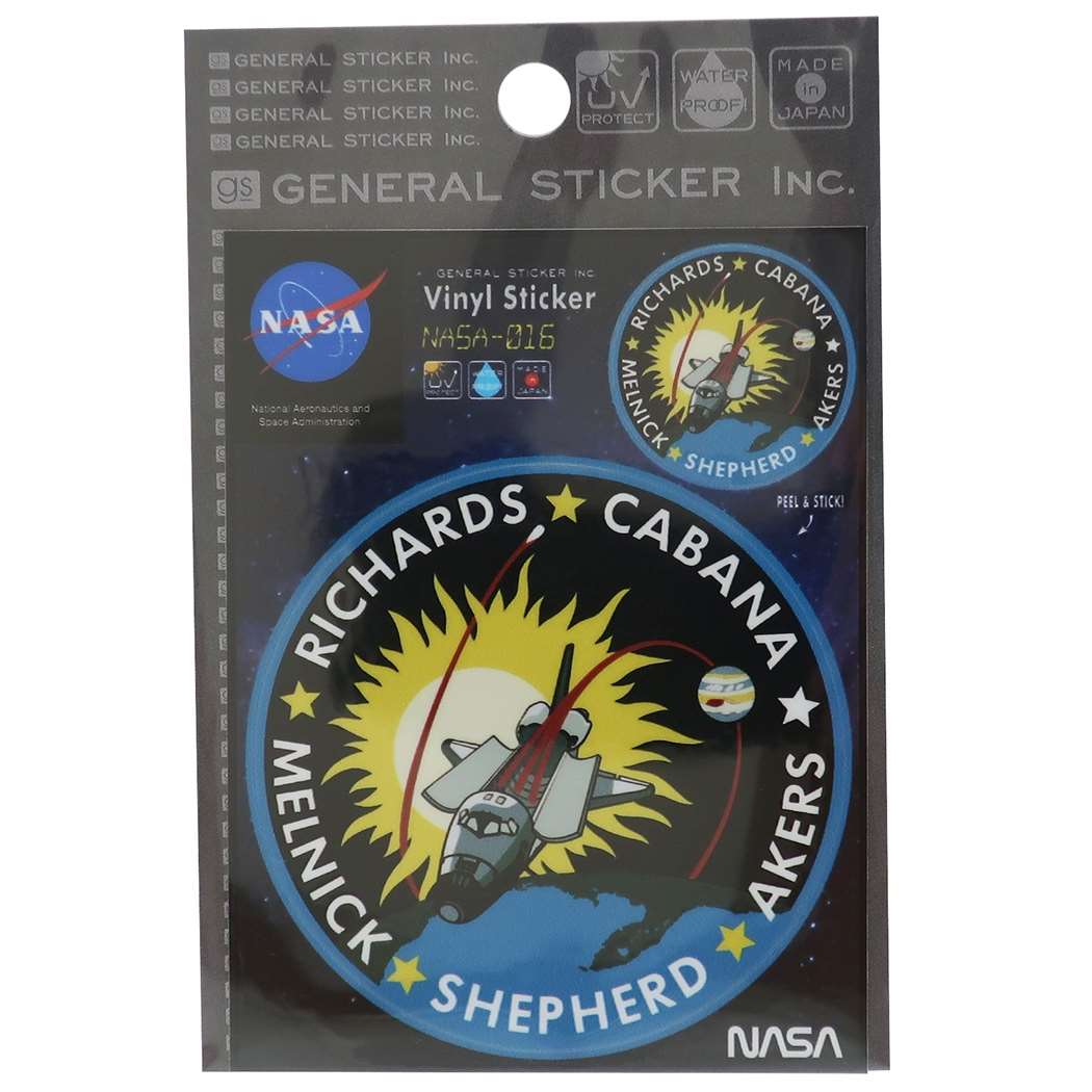 ビニール ステッカー ビッグ シール NASA ナサ016 ゼネラルステッカー 耐水耐光仕様 プレゼント 男の子 女の子 ギフト