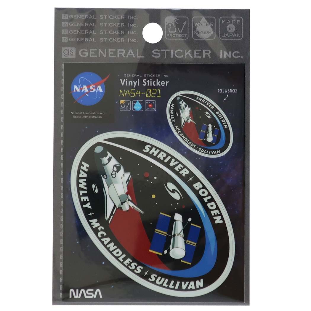 ビッグ シール ビニール ステッカー NASA ナサ021 耐水耐光仕様 プレゼント 男の子 女の子 ギフト