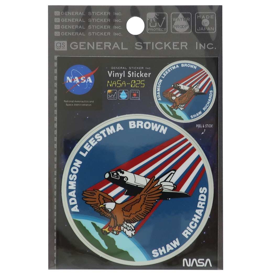NASA ビニール ステッカー ビッグ シール グッズ ナサ025 プレゼント 男の子 女の子 ギフト