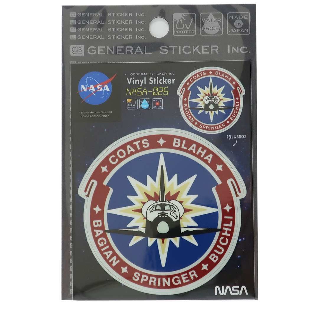 ビニール ステッカー ビッグ シール NASA ナサ026 ゼネラルステッカー 耐水耐光仕様 プレゼント 男の子 女の子 ギフト