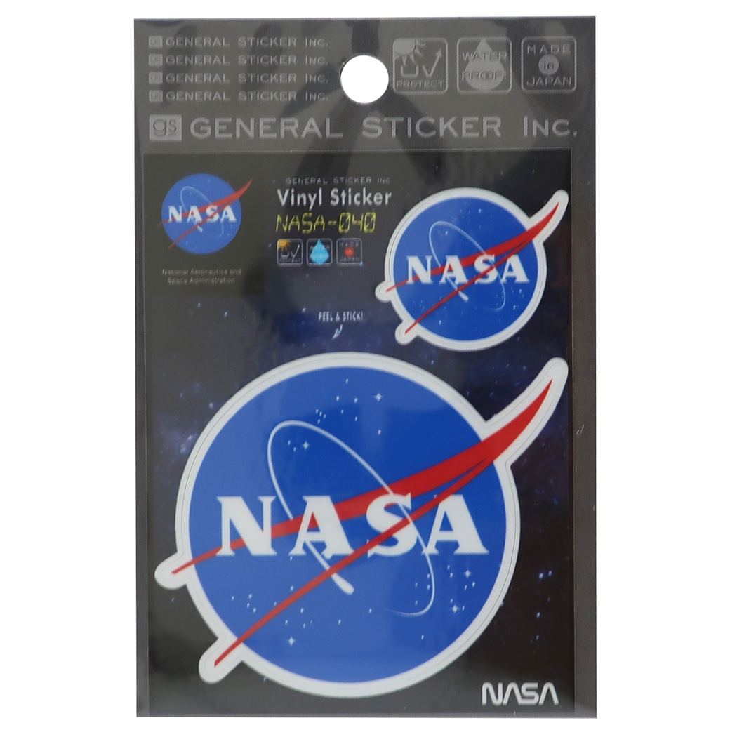 NASA ビニール ステッカー ビッグ シール グッズ ナサ040 オフィシャル プレゼント 男の子 女の子 ギフト